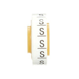 3M SDR-S Wire Marker Tape Refill Roll, Letter S, White (7000031534) (50 Pack) - 2