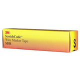 3M SDR-S Wire Marker Tape Refill Roll, Letter S, White (7000031534) (50 Pack) - 6