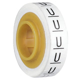 3M SDR-U Wire Marker Tape Refill Roll Letter U White (7000031536) (10 Pack)