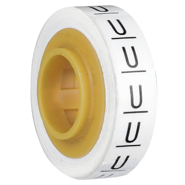 3M SDR-U Wire Marker Tape Refill Roll Letter U White (7000031536) (10 Pack)