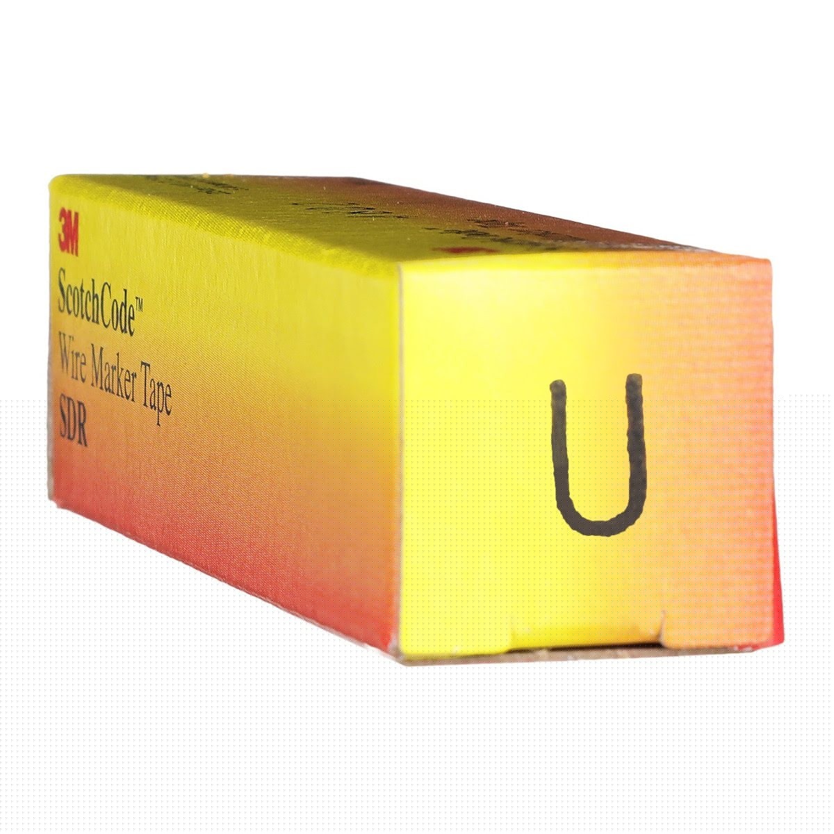3M SDR-U Wire Marker Tape Refill Roll Letter U White (7000031536) (10 Pack) - 6