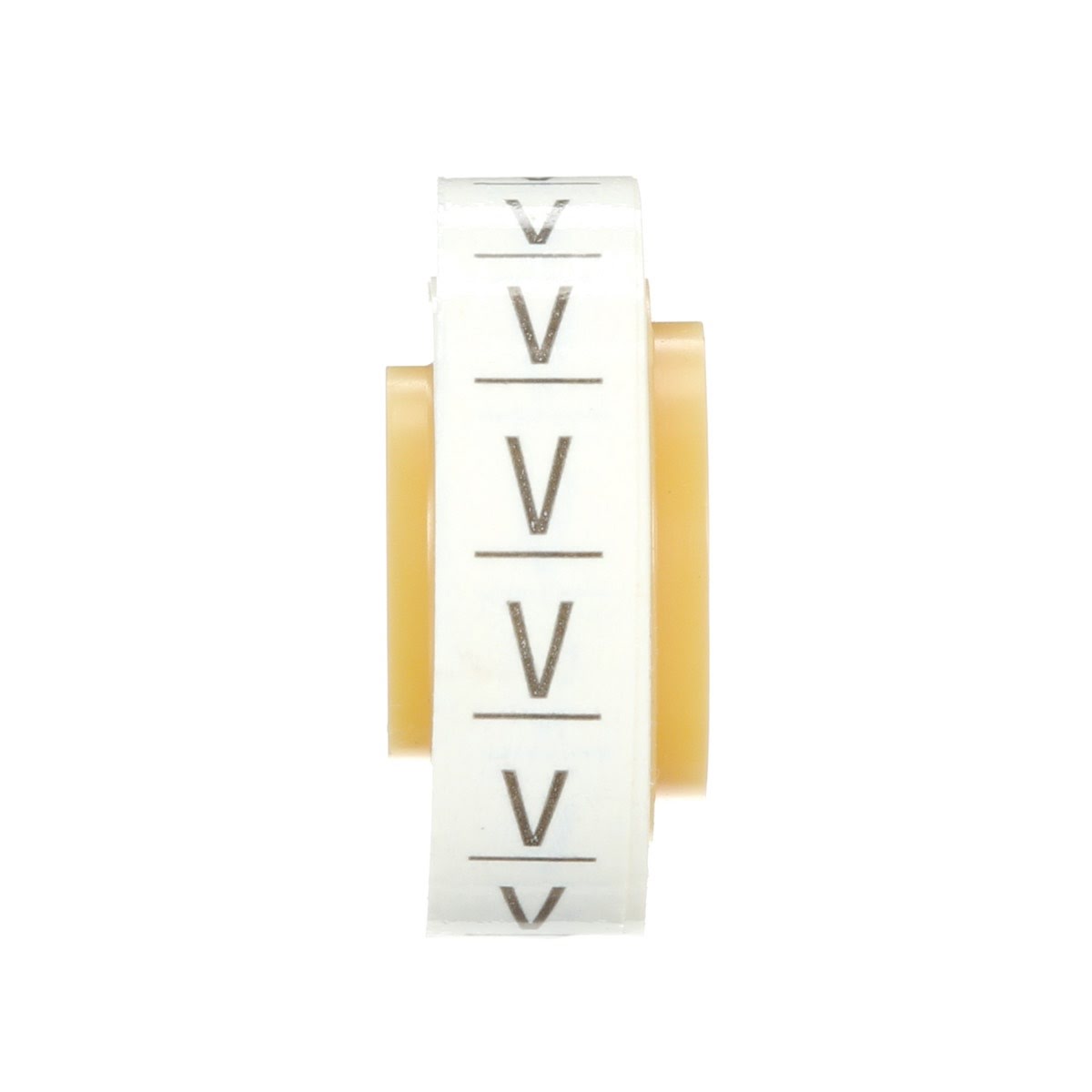 3M SDR-V Wire Marker Tape Refill Roll, Pre-printed V, White (7000031537) (10 Pack) - 2