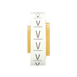 3M SDR-V Wire Marker Tape Refill Roll, Pre-printed V, White (7000031537) (10 Pack) - 2