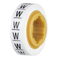 3M SDR-W Wire Marker Tape Refill Roll, Pre-printed W, White (7000031538) (10 Pack)