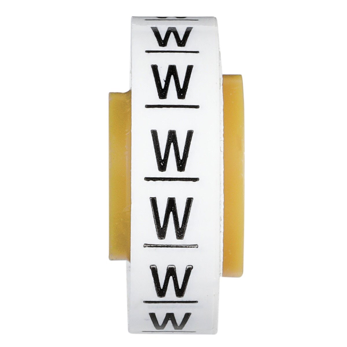 3M SDR-W Wire Marker Tape Refill Roll, Pre-printed W, White (7000031538) (10 Pack) - 3