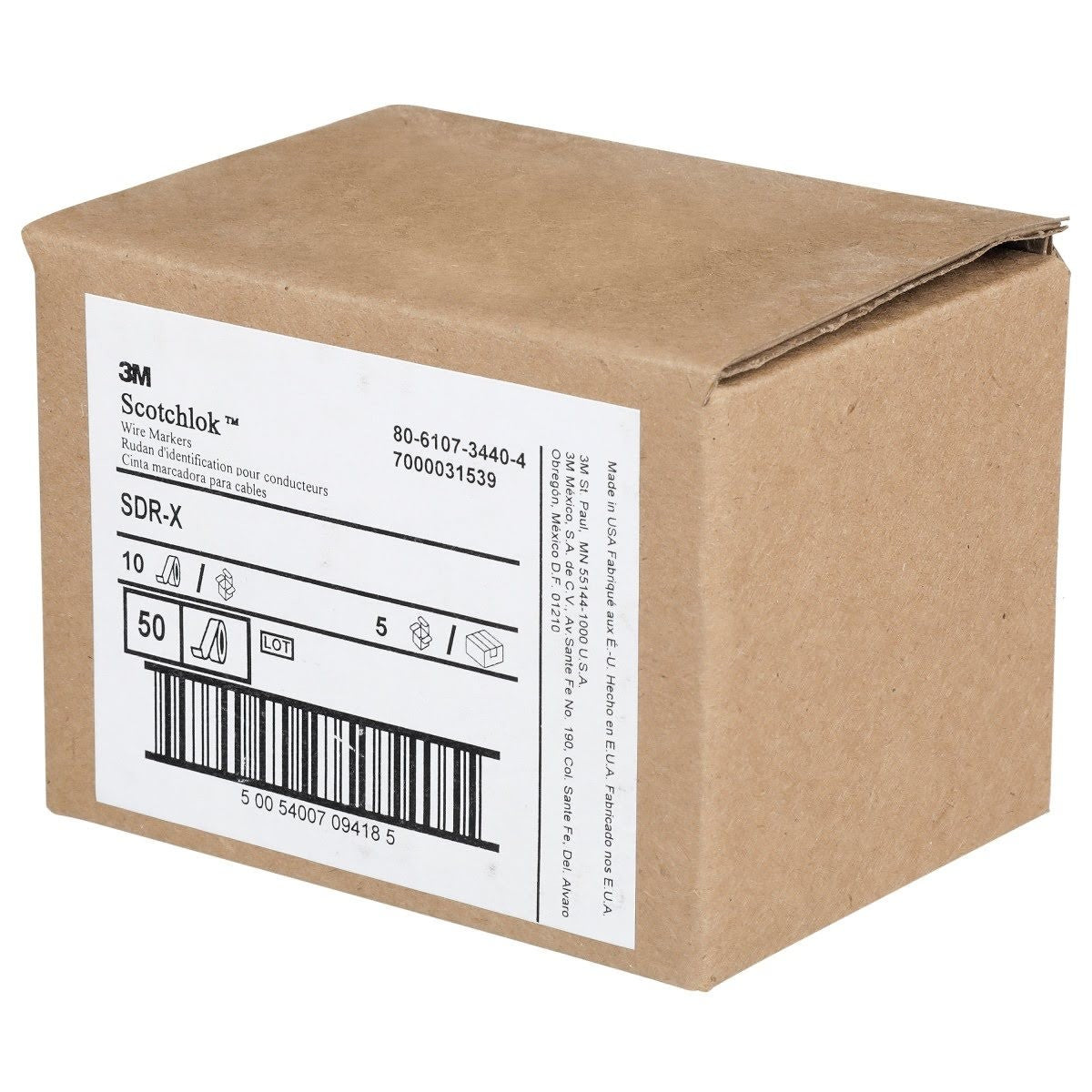 3M SDR-X Wire Marker Tape Refill Roll, Pre-printed X, White (7000031539) (50 Pack) - 9