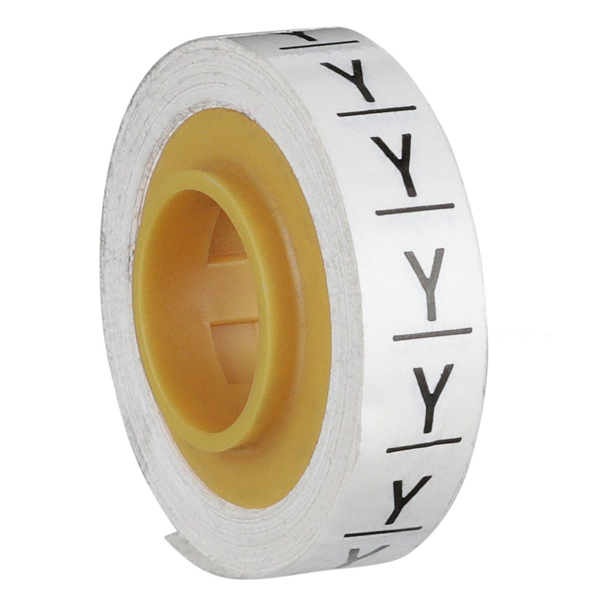 3M SDR-Y Wire Marker Tape Refill Roll, Pre-printed Y, White (7000031540) (50 Pack) - 3