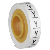 3M SDR-Y Wire Marker Tape Refill Roll, Pre-printed Y, White (7000031540) (50 Pack) - 3