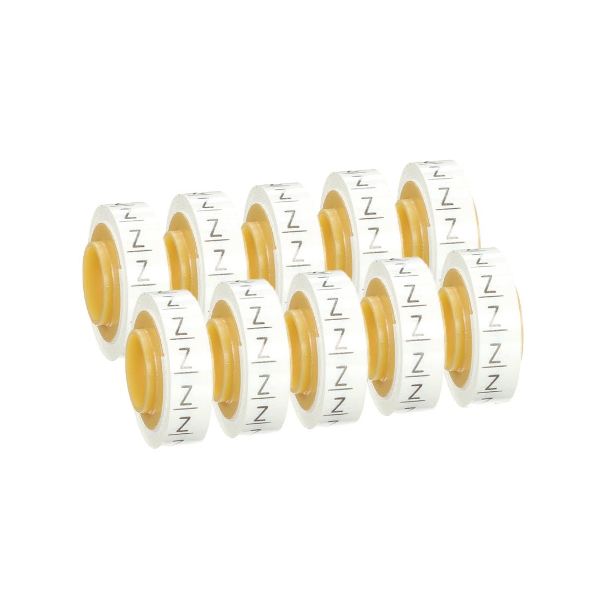 3M SDR-Z Wire Marker Tape Refill Roll, Pre-printed Z, White, 2.4 m x 5.46 mm (7000031541) (10 Pack) - 5