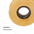 3M Scotch Varnished Cambric Tape 2510, Non-adhesive, Yellow, 3/4 in x 60 ft (2510-3/4X60FT) (7000031578) (20 Pack)