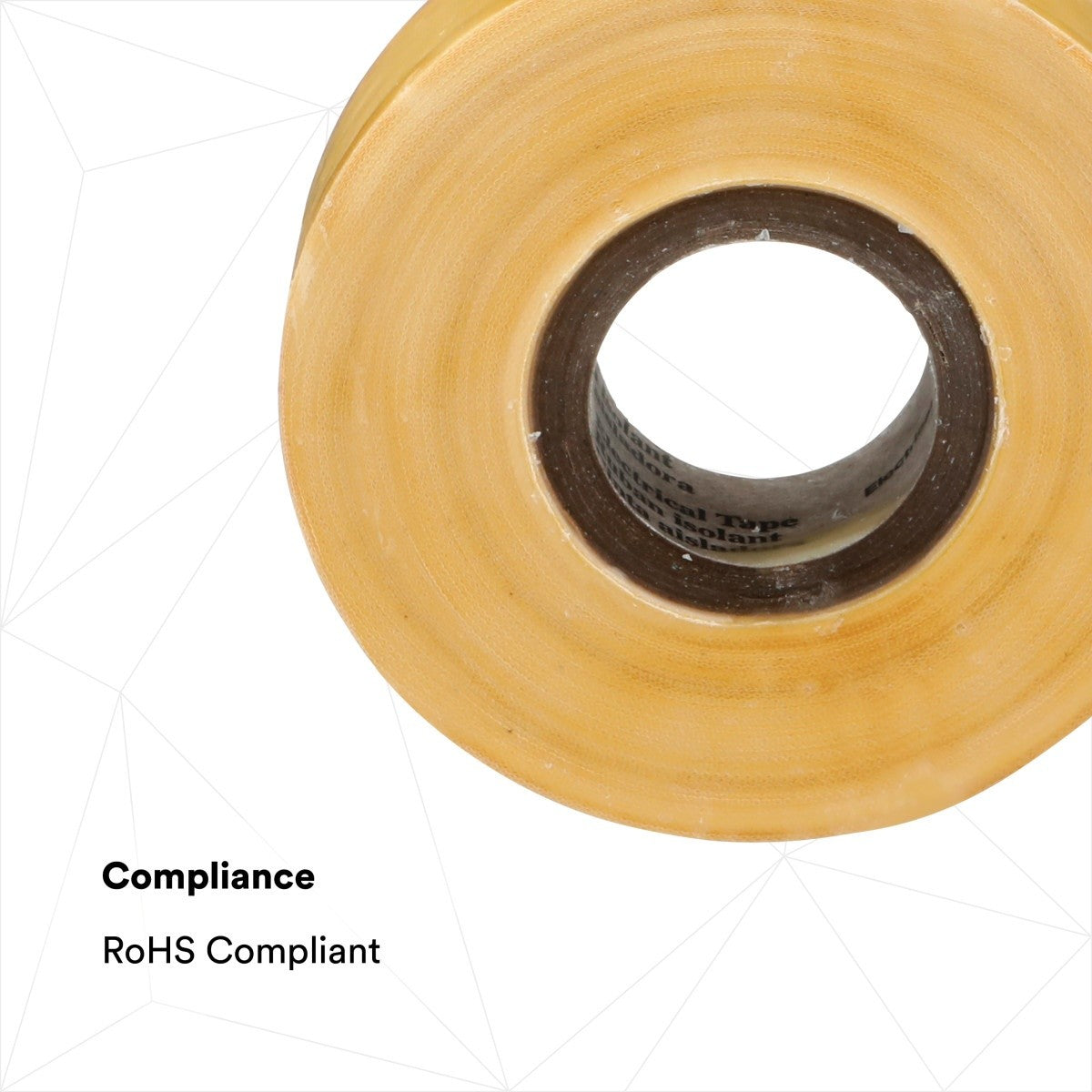 3M Scotch Varnished Cambric Tape 2510, Non-adhesive, Yellow, 3/4 in x 60 ft (2510-3/4X60FT) (7000031578) (20 Pack)