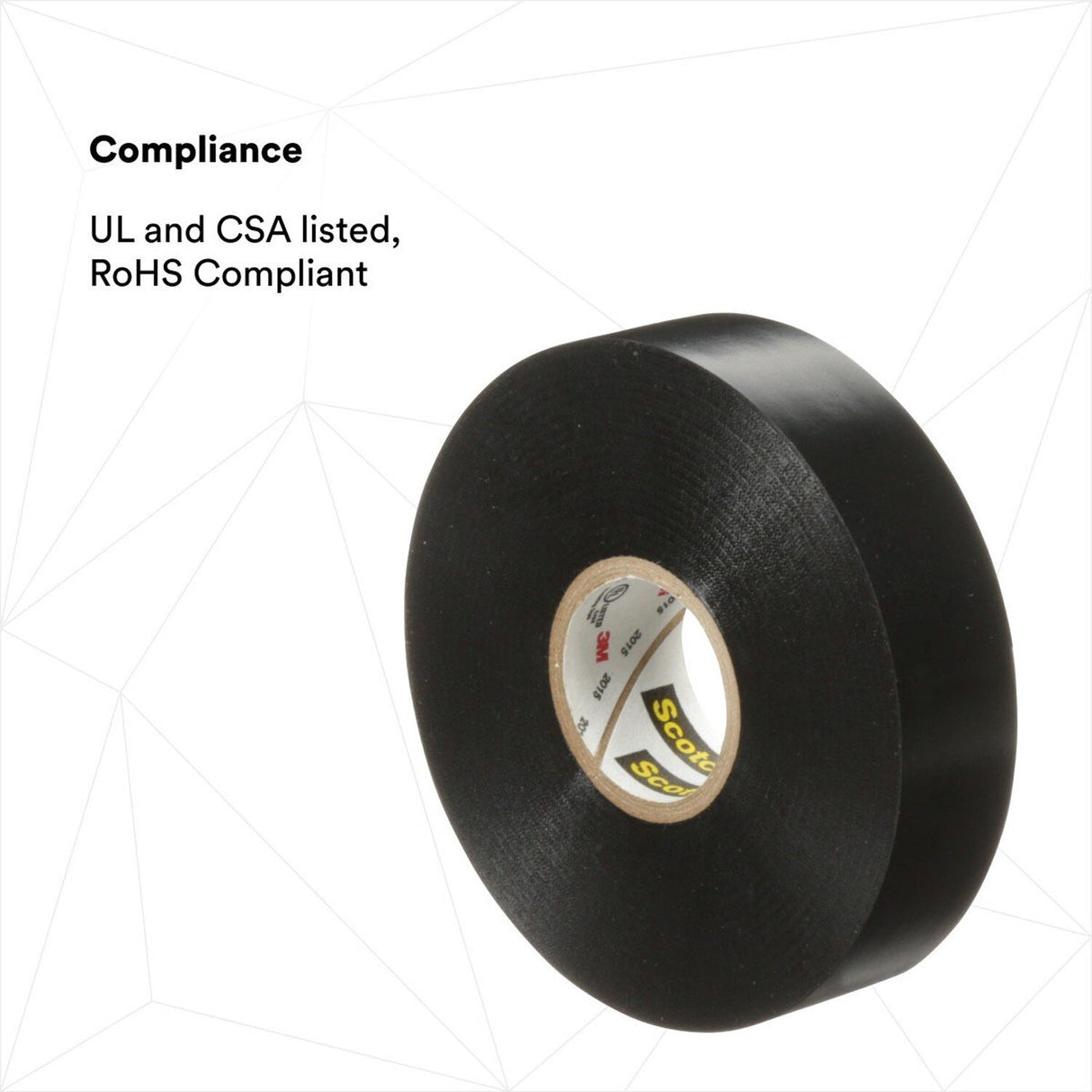 3M 88-3/4X44FT Scotch Vinyl Electrical Tape Super 88, Black, 3/4 in x 44 ft, Premium Grade, Rubber Resin Adhesive, PVC Backing (7000031579) - 6