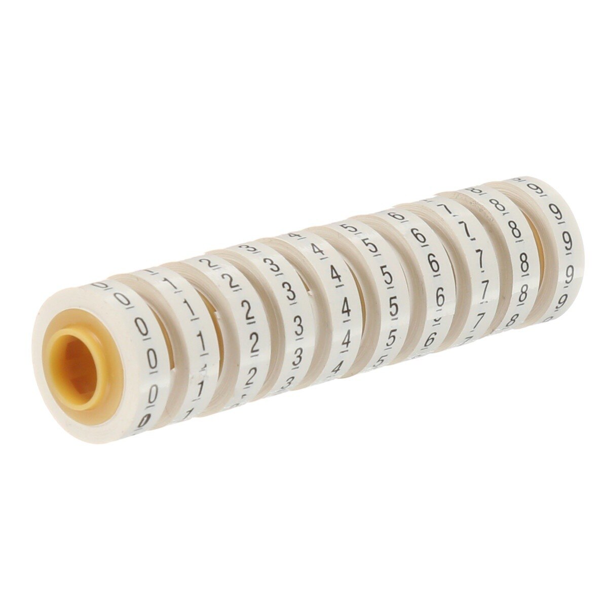 3M ScotchCode Wire Marker Tape Refill Roll, Numbers 0-9, White, 2.4 m x 5.46 mm (SDR-0-9) (7000031760) (10 Pack) - 2