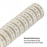 3M ScotchCode Wire Marker Tape Refill Roll, Numbers 0-9, White, 2.4 m x 5.46 mm (SDR-0-9) (7000031760) (10 Pack) - 5