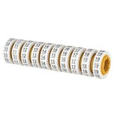 3M SDR-10-19 Wire Marker Tape Refill Roll, Pre-printed 10-19, White (7000031761) (10 Pack) - 2