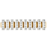 3M SDR-10-19 Wire Marker Tape Refill Roll, Pre-printed 10-19, White (7000031761) (10 Pack) - 3