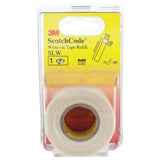 3M SLW-REFILL Write-On Tape Refill Roll, White, 1 in x 5 in for Wire Marking (7000031767) (10 Pack) - 6