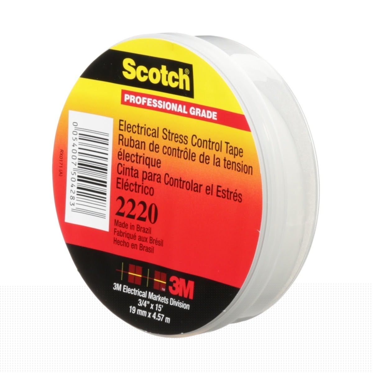 3M 2220 Scotch Electrical Stress Control Tape, 3/4 in x 15 ft, Gray (7000034806) (100 Pack) - 8