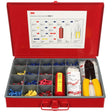 3M STK-1 Durable Metal Terminal Kit with 650 Insulated Terminals, 200 Cable Ties, TH-440 Crimp Tool and STD-0-9 Tape Dispenser, Red (7000036237)
