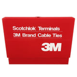 3M STK-1 Durable Metal Terminal Kit with 650 Insulated Terminals, 200 Cable Ties, TH-440 Crimp Tool and STD-0-9 Tape Dispenser, Red (7000036237) - 4