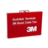 3M STK-1 Durable Metal Terminal Kit with 650 Insulated Terminals, 200 Cable Ties, TH-440 Crimp Tool and STD-0-9 Tape Dispenser, Red (7000036237) - 5