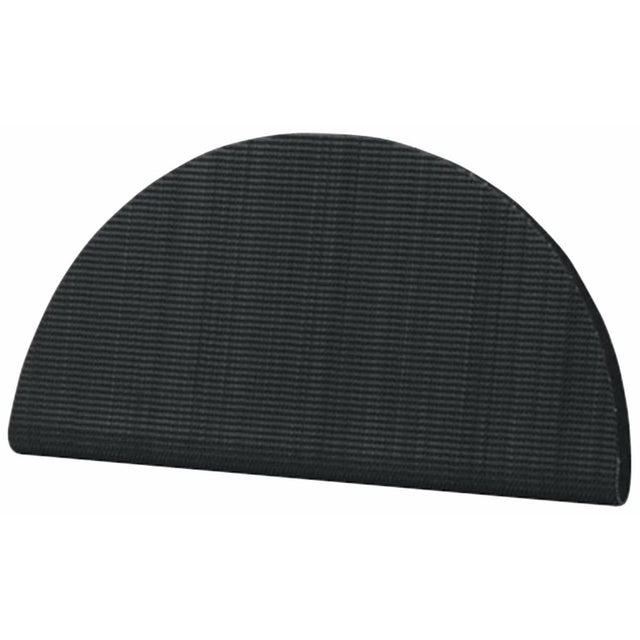 3M Hookit Half Round Pad 05792, Medium Density Foam, Black, 6 in (5792) (7000042724) (20 Pack)