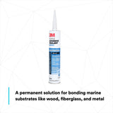 3M 5200 Marine Adhesive Sealant, Black, 10 fl oz Cartridge (06504) (7000042727) (12 Pack) - 2