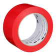3M 764 General Purpose Vinyl Tape, Red, 2 in x 36 yd (7000042793) (24 Pack)