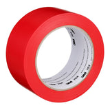 3M 764 General Purpose Vinyl Tape, Red, 2 in x 36 yd (7000042793) (24 Pack)