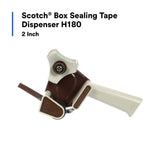 3M H180 Scotch Box Sealing Tape Hand Dispenser, 2 in, Gray (7000042997) (6 Pack) - 5