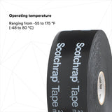 3M 51P-4X100FT Vinyl Corrosion Protection Tape 51, Printed, Black, 4 in x 100 ft (7000043017) (4 Pack) - 5