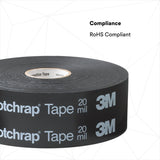 3M 51P-4X100FT Vinyl Corrosion Protection Tape 51, Printed, Black, 4 in x 100 ft (7000043017) (4 Pack) - 7