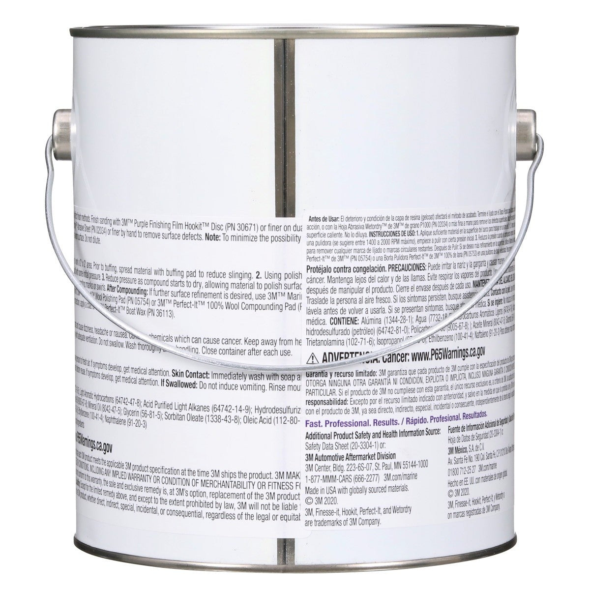 3M Marine High Gloss Gelcoat Compound, White, 10 lb (06025) (7000044932) (4 Pack) - 4