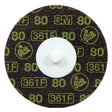 3M 361F Roloc Disc, 80 YF-weight, TR, 3 in, Die R300V (7000045100) (200 Pack)