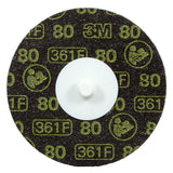 3M 361F Roloc Disc, 80 YF-weight, TR, 3 in, Die R300V (7000045100) (200 Pack)