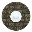 3M 361F Roloc Disc, P100 YF-weight, TR, 3 in, Die R300V (7000045102) (200 Pack)