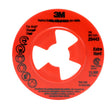 3M 28443 Disc Pad Face Plate Ribbed Extra Hard Density Red 4-1/2 in For High Pressure Grinding Attaches to Disc Pad Hub (7000045279) (10 Pack)