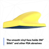 3M  Stikit Soft Hand Block PSA Vinyl Face Yellow 2.75 in x 5 in (05442) (7000045435) (10 Pack) - 9