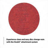 3M 316U 01261 Hookit Red Abrasive Disc, Hook & Loop, Aluminum Oxide P80, 6 in (7000045464) (300 Pack) - 6