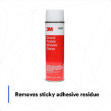 3M 08987 General Purpose Adhesive Cleaner, Aerosol Can, Transparent Liquid, 15 fl oz (7000045467) (12 Pack) - 3
