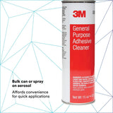 3M 08987 General Purpose Adhesive Cleaner, Aerosol Can, Transparent Liquid, 15 fl oz (7000045467) (12 Pack) - 7
