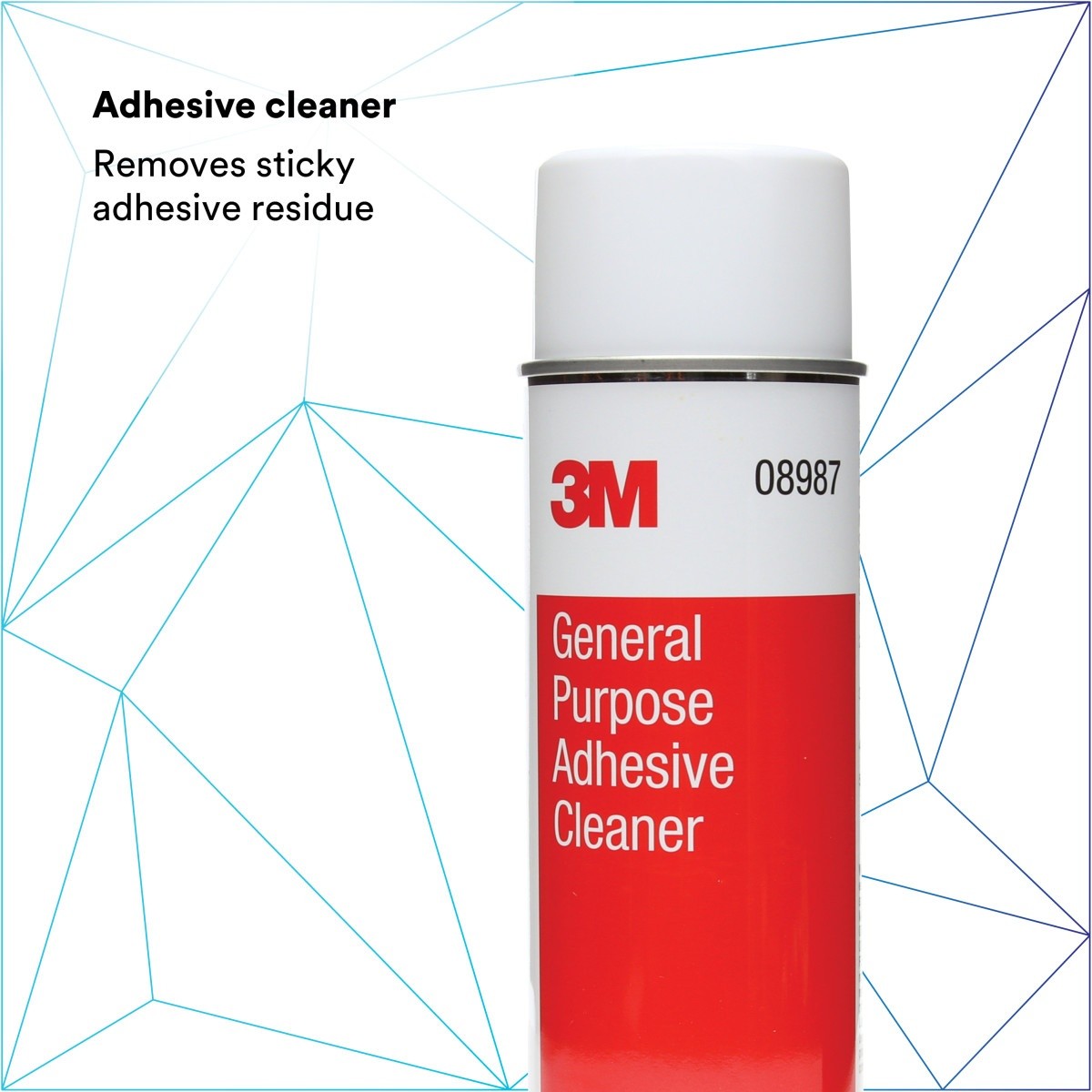 3M 08987 General Purpose Adhesive Cleaner, Aerosol Can, Transparent Liquid, 15 fl oz (7000045467) (12 Pack) - 9