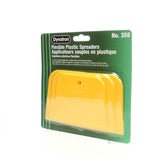 3M 00358 Flexible Plastic Spreaders, Yellow, 3 Sizes 4 in 5 in 6 in for Body Fillers Putties Glazes (7000045476) (72 Pack) - 5
