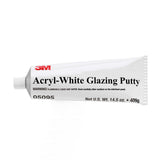 3M 05095 Acryl-White Glazing Putty, White, 14.5 oz Tube for Automotive and Marine Finishes (7000045479) (12 Pack)