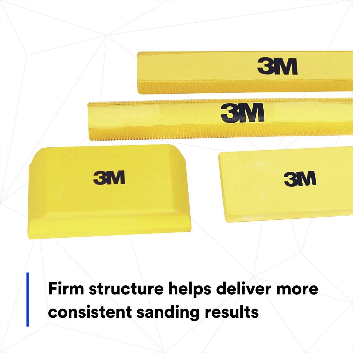 3M Hookit Sanding Block Kit, Hook and Loop, Yellow, Plastic (05684) (7000045510) (6 Pack) - 10
