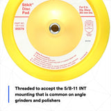 3M 05579 Stikit PSA Abrasive Disc Back-up Pad, Medium Density, Yellow, 8 in (7000045658) - 7