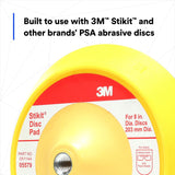 3M 05579 Stikit PSA Abrasive Disc Back-up Pad, Medium Density, Yellow, 8 in (7000045658) - 8