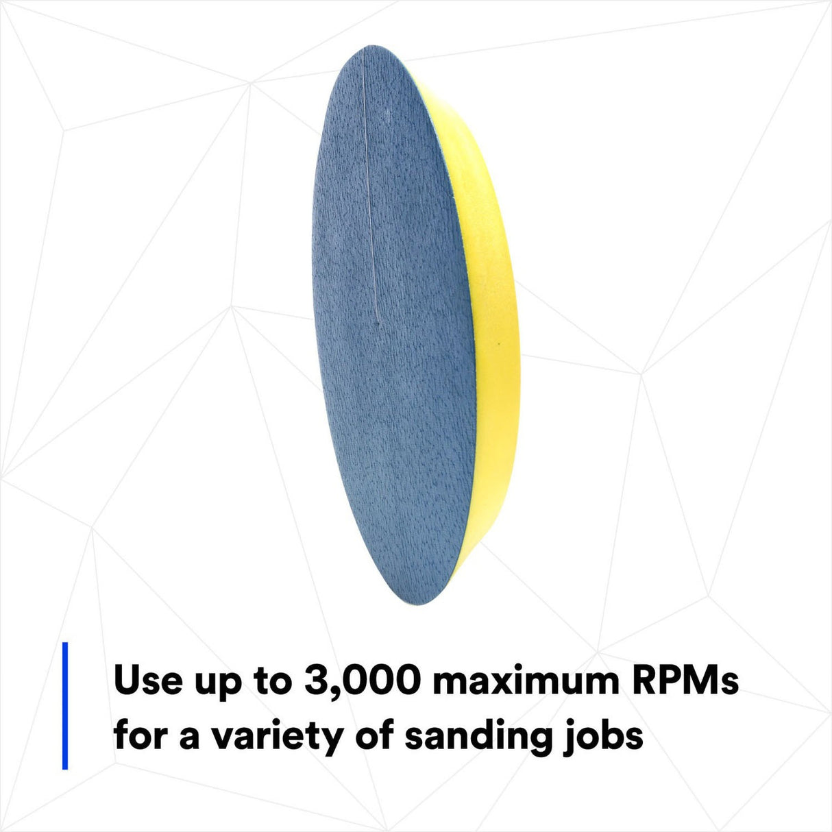 3M 05579 Stikit PSA Abrasive Disc Back-up Pad, Medium Density, Yellow, 8 in (7000045658) - 9