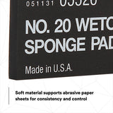 3M 05526 Sponge Pad 20 Flexible Soft Black 5-1/2 in x 2-3/4 in x 3/8 in (7000045663) (50 Pack) - 3
