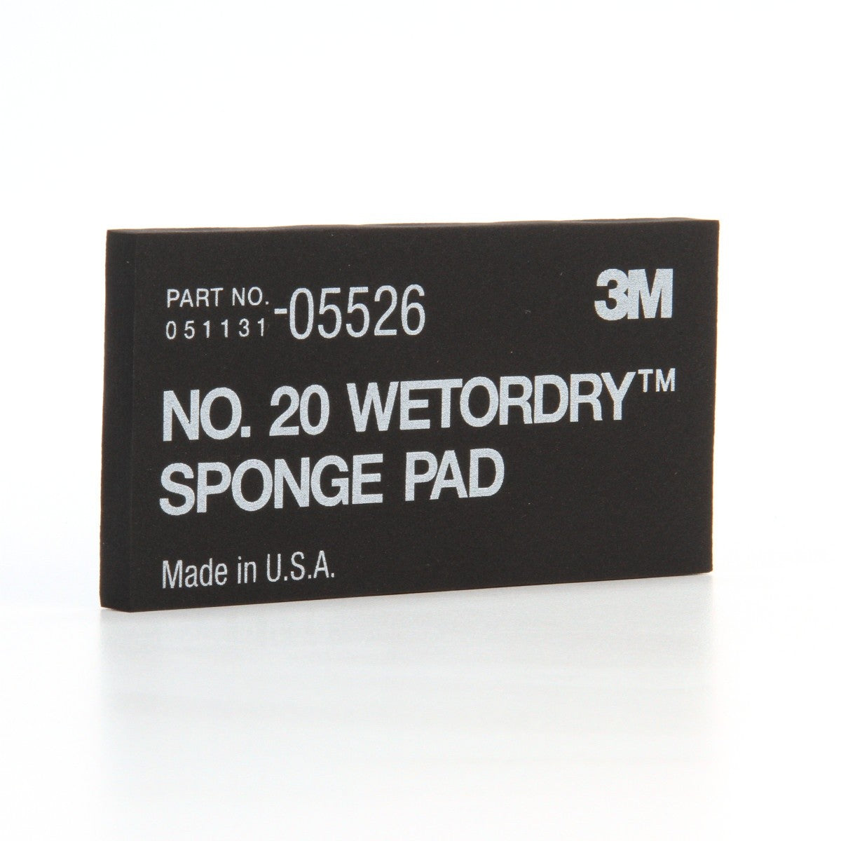 3M 05526 Sponge Pad 20 Flexible Soft Black 5-1/2 in x 2-3/4 in x 3/8 in (7000045663) (50 Pack) - 6
